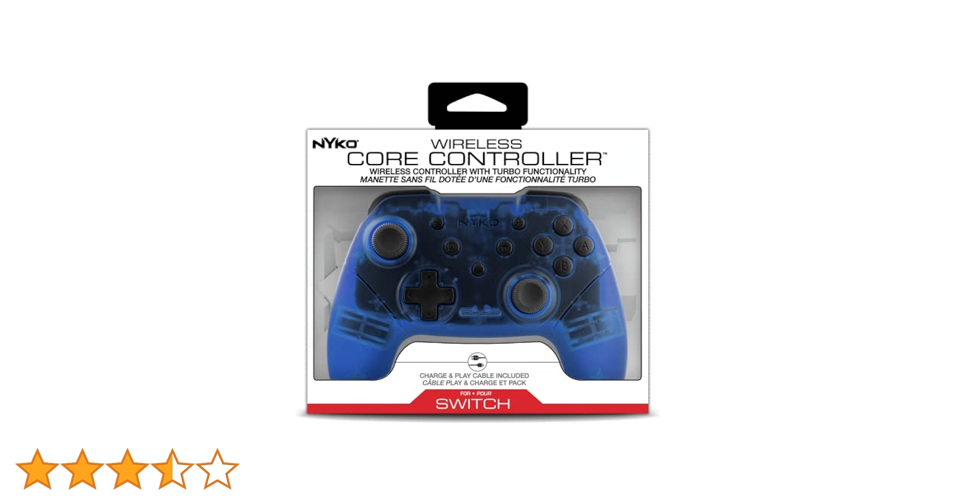 NYKO ワイヤレス コア コントローラー Switch&amp;PC専用 クリアブルー Amazon.co.jp: NYKO ワイヤレス コア コントローラー Switch&PC